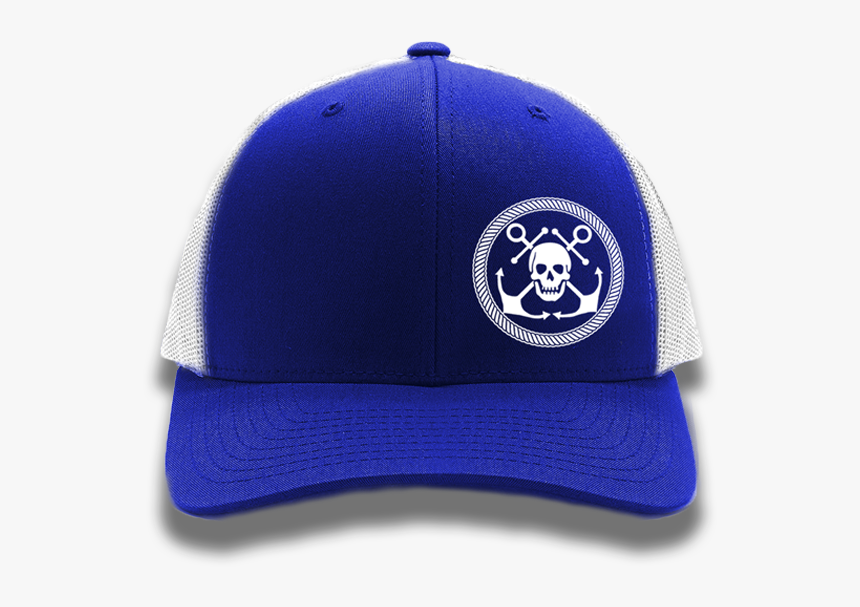 Royal Blue Anchor & Skull Flexfit Trucker Hat"
 Class= - Baseball Cap, HD Png Download, Free Download