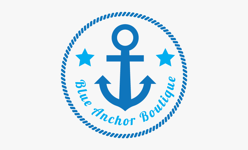 Logo Design By Yoossefmaroc For Blue Anchor Boutique - Circle, HD Png Download, Free Download