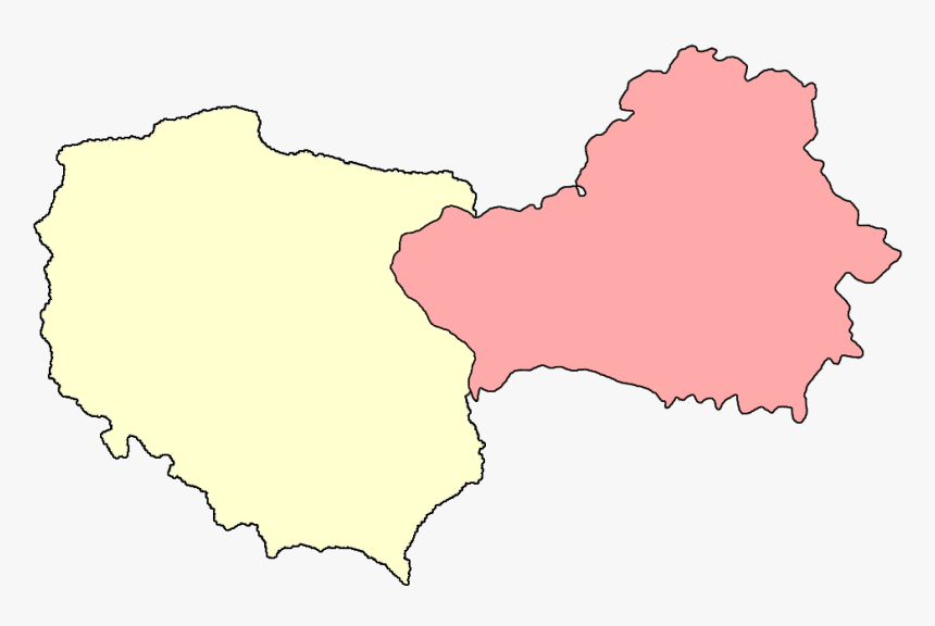 Borders Of Poland And Belarus Before August 1945 - Green Belarus Map, HD  Png Download - kindpng