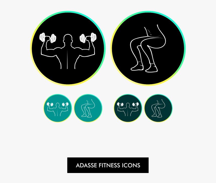 Transparent Fitness Icons Png - Graphic Design, Png Download, Free Download