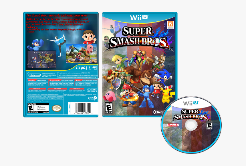 Transparent Wii U Png - Super Smash Bros Wii U Fake Disc, Png Download, Free Download