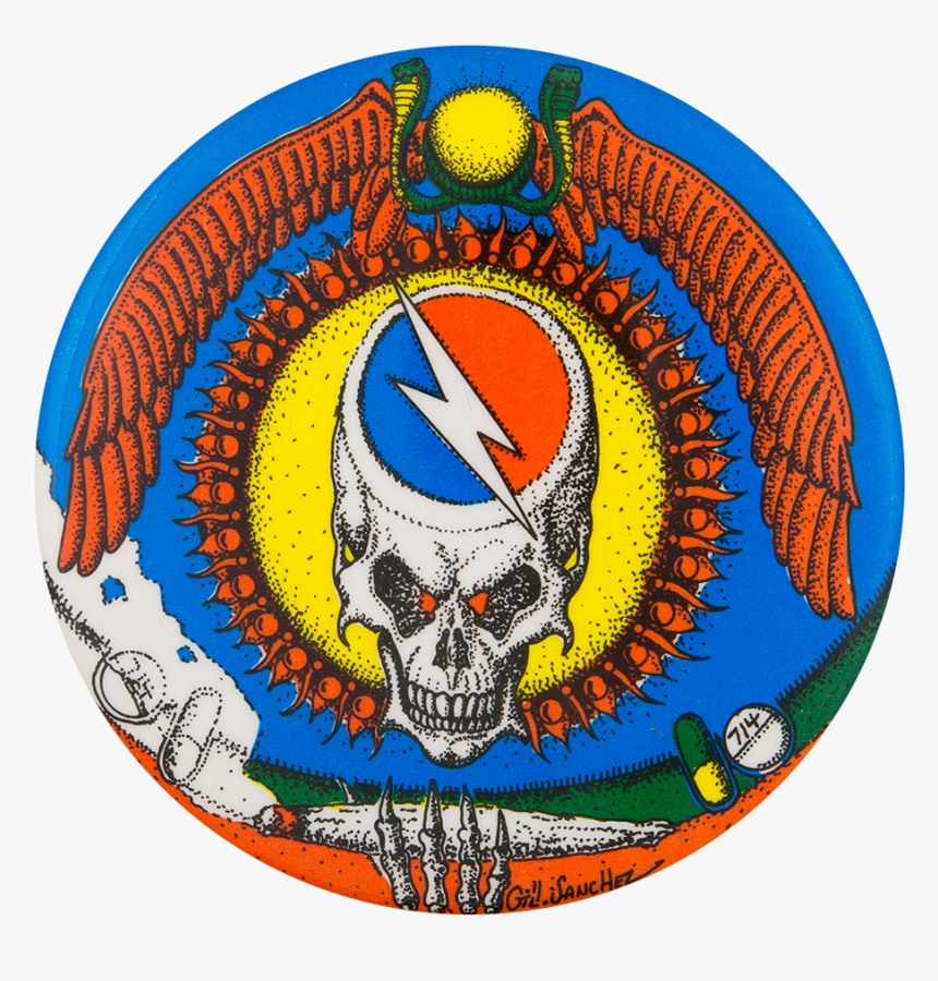 Grateful Dead Gill Sanchez Music Button Museum - Grateful Dead, HD Png Download, Free Download