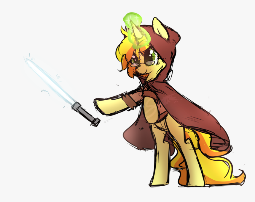 Lightsaber Drawing Sketch - Cartoon, HD Png Download, Free Download