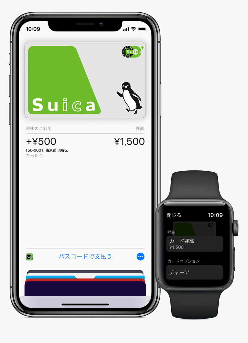 Suica Current Balance On Iphone And Apple Watch - モバイル Suica 定期, HD Png Download, Free Download