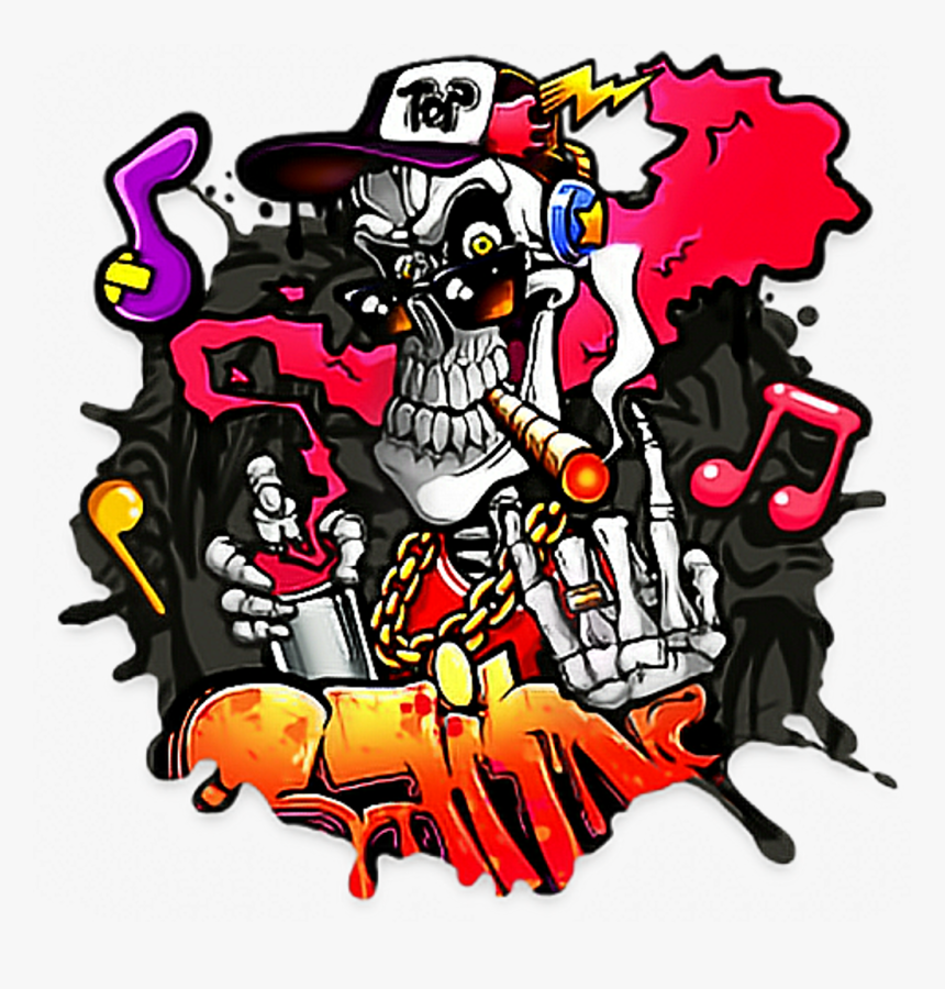 Freetoedit Caveira Grafite Grafitti Splash Stickers - Fondos De Pantalla De Graffitis 3d, HD Png Download, Free Download