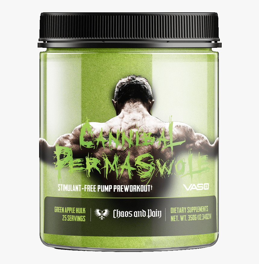 A Review On Chaos And Pain Permaswole - Cannibal Permaswole Pre Workout, HD Png Download, Free Download