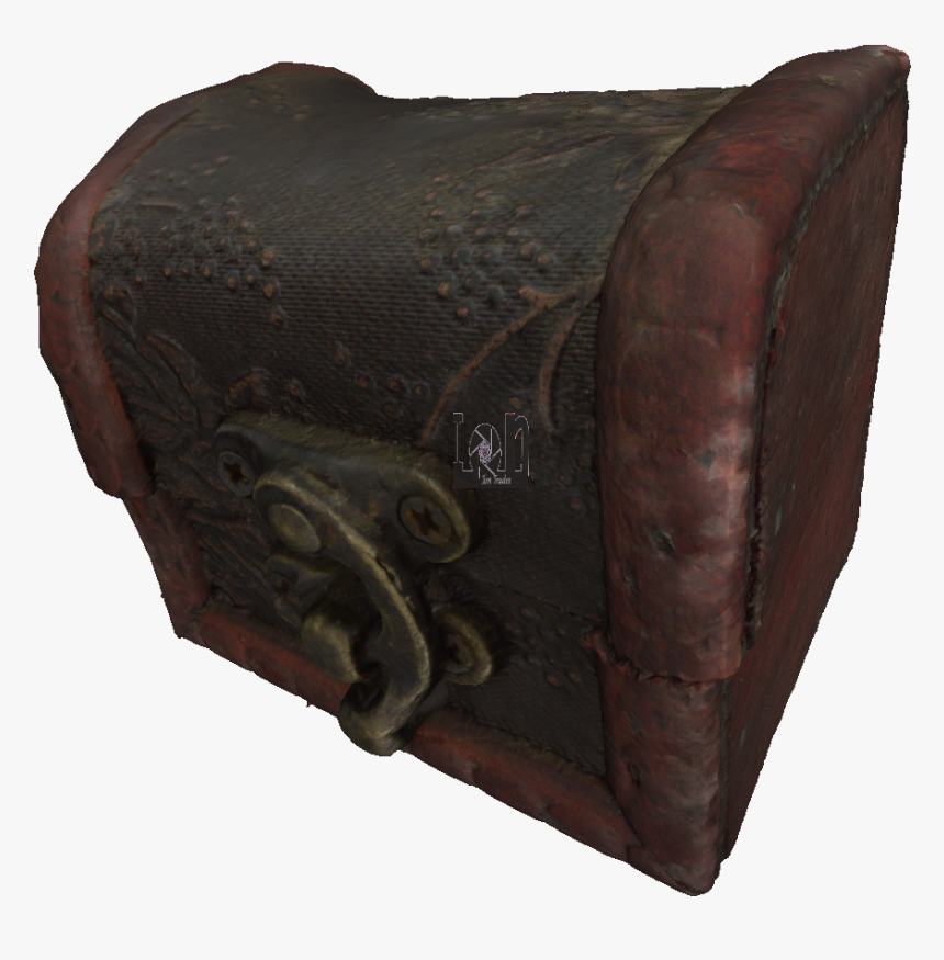 Treasure Box 3d Model 3d Scanned Old Loot Crate - Leather, HD Png Download, Free Download