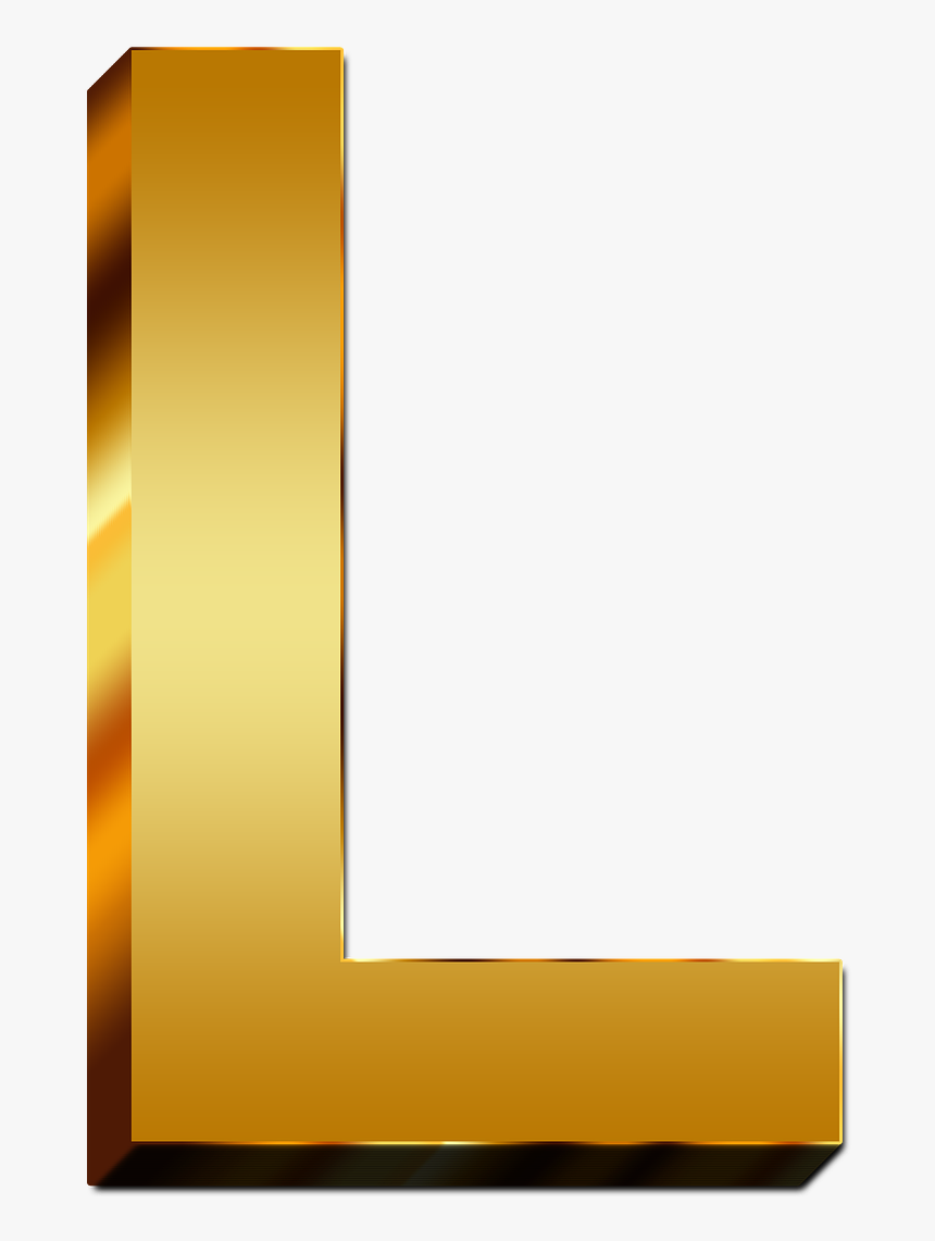 Gold Letter L Png, Transparent Png, Free Download