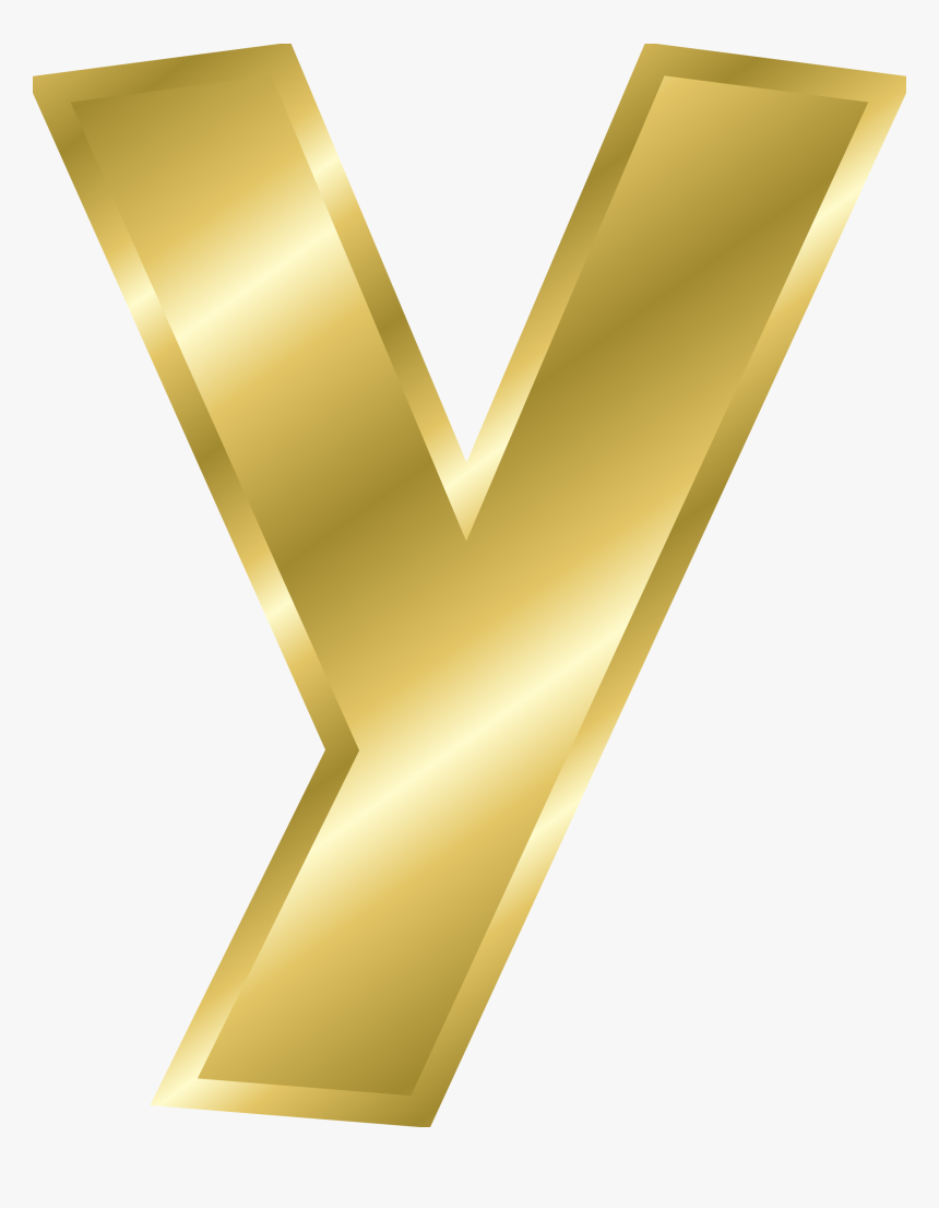 Clip Art Clipart Effect Alphabet Big - Big Letter Y Gold, HD Png Download, Free Download