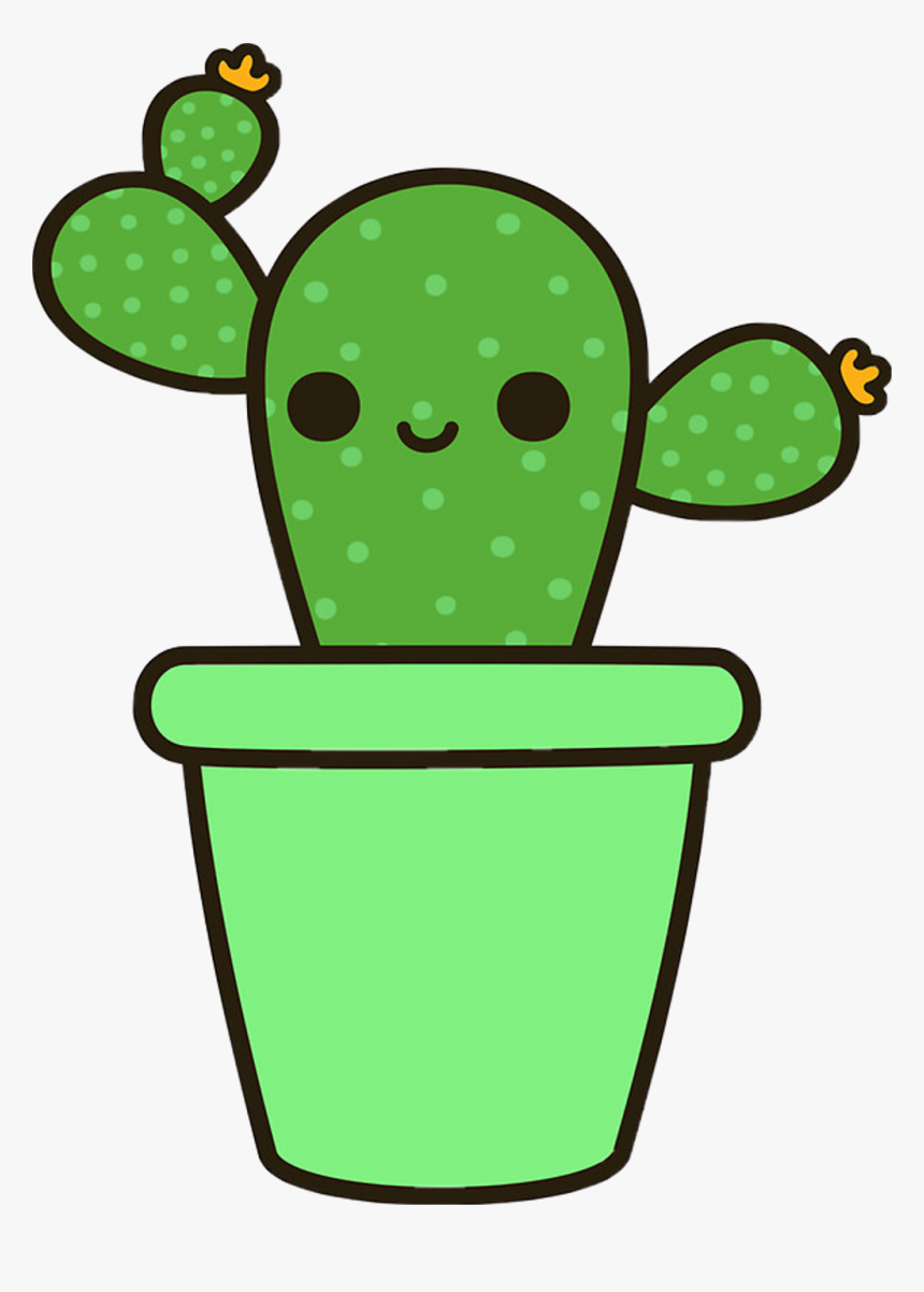 Transparent Cute Png Tumblr - Cute Cactus Transparent Background, Png Download, Free Download