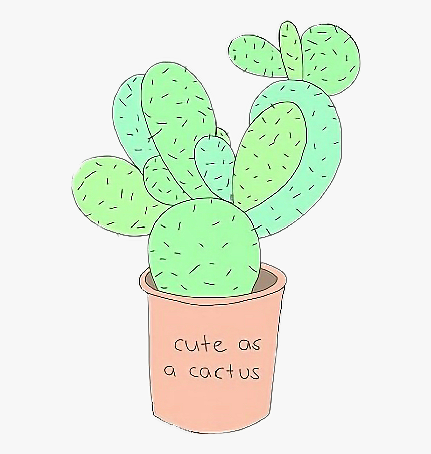 Transparent Cute Cactus Clipart - Fondos De Cactus Tumblr Dibujos, HD Png Download, Free Download