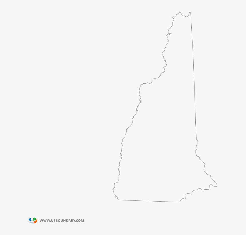 State Outline Map New New Hampshire State Drawing - Drawing, HD Png Download, Free Download