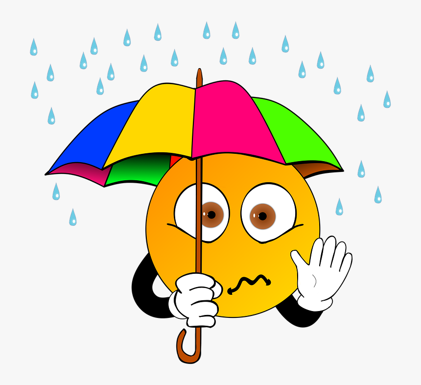 Umbrella, Storm, Screen, Rain, Clip Art, Drip, Samuel - Cartoon, HD Png Download, Free Download