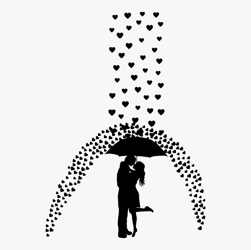 Love Rain - Girl And Boy With Umbrella, HD Png Download, Free Download