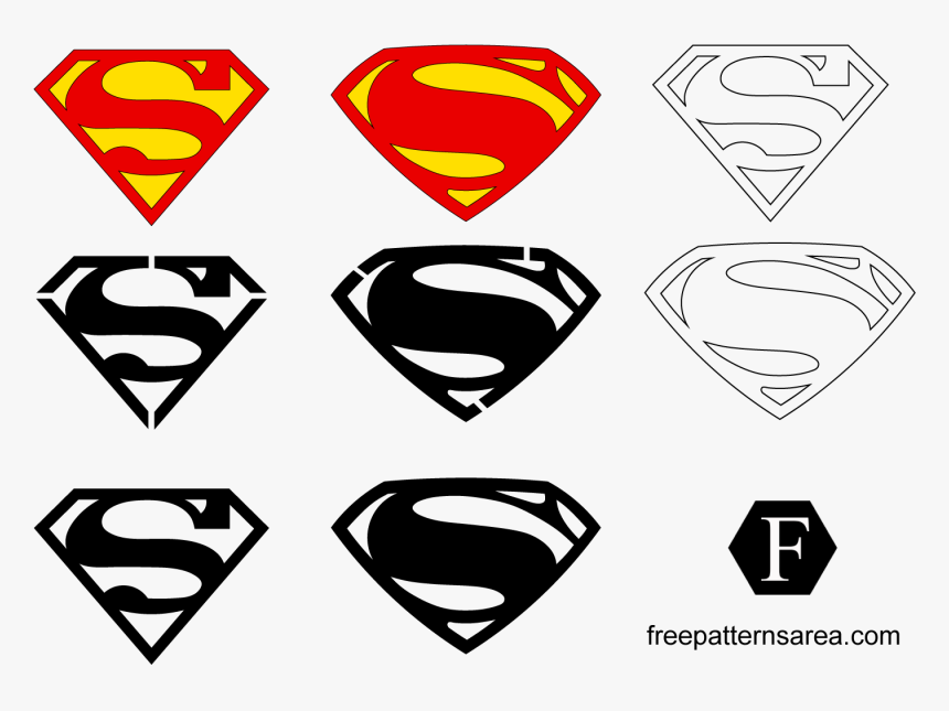 Superman Clipart Dxf - Logos De Superman En Vector, HD Png Download, Free Download