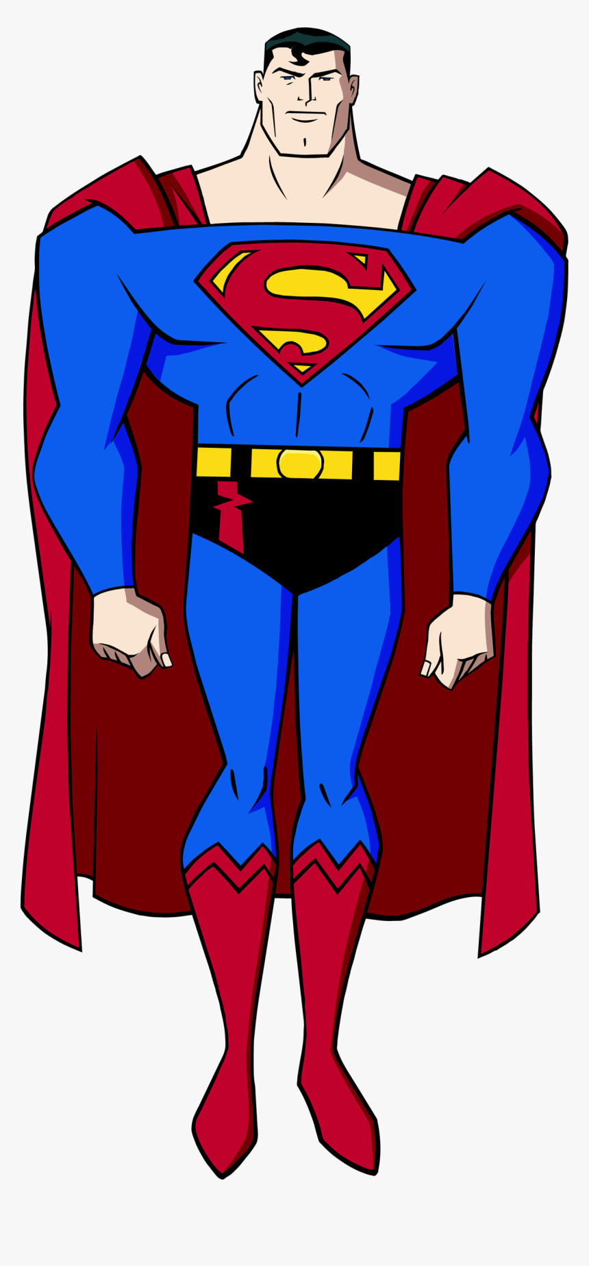 Superman Clipart (1190x2500), Png Download - Superman (life Size Stand Up), Transparent Png, Free Download