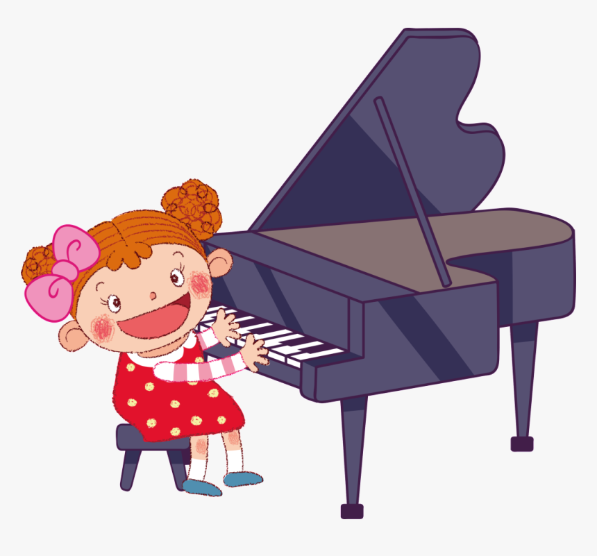 Transparent Piano Clipart Png - Play The Piano Cartoon, Png Download, Free Download