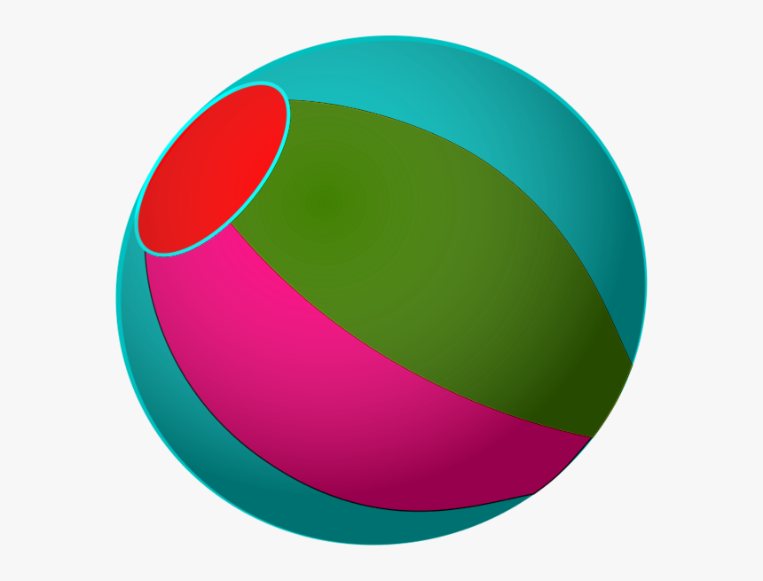 Multi Color Beach Ball Vector Clip Art Multicolor Beach - Circle, HD Png Download, Free Download