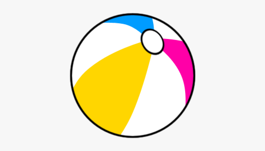 Beach Ball Clipart Yellow - Beach Ball Clipart, HD Png Download, Free Download