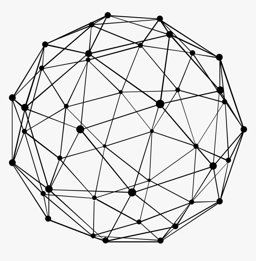 Net Earth - Geometric Lines Png, Transparent Png, Free Download