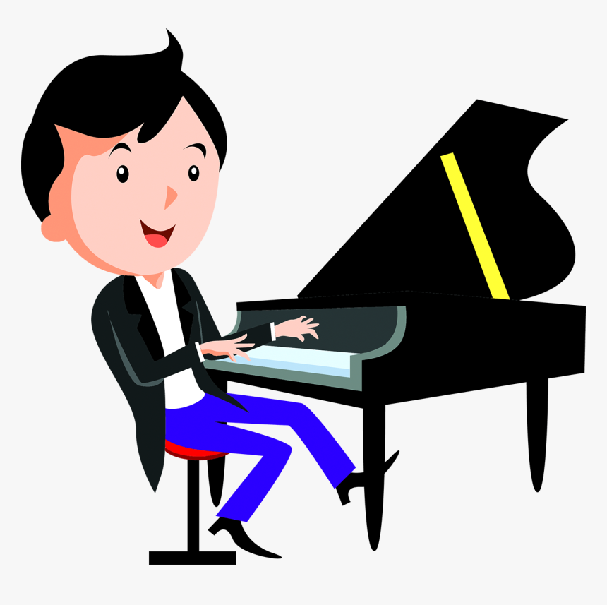 Cartoon Network Piano Drawing - Play The Piano Png, Transparent Png, Free Download