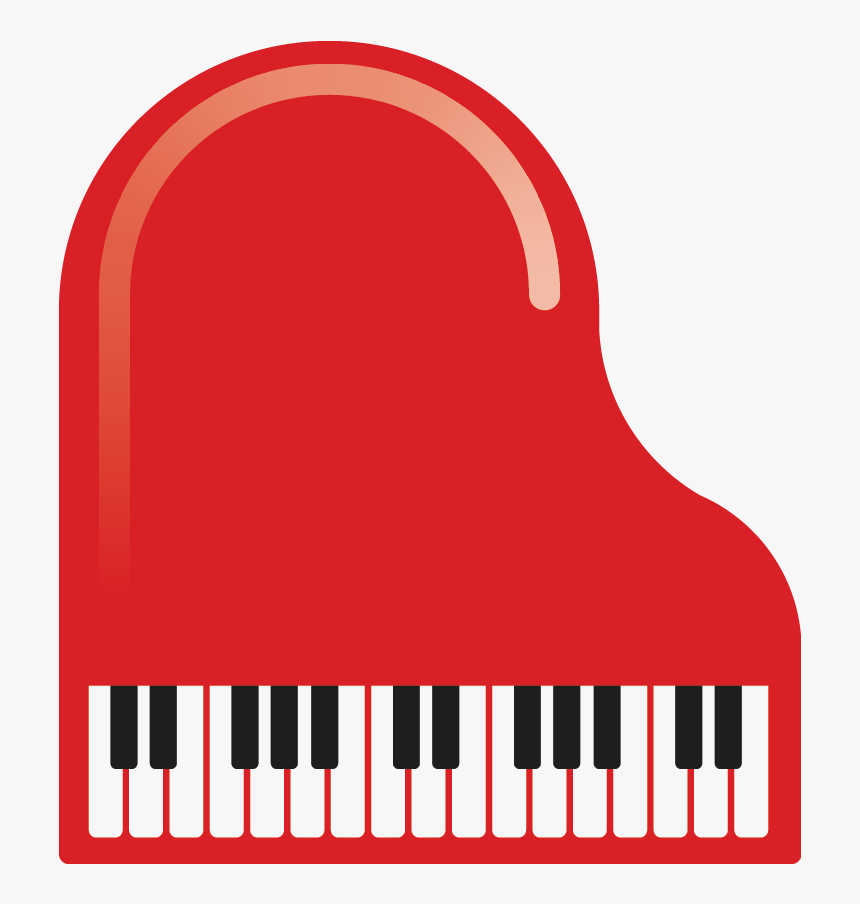 Piano Clipart Toy Piano - Red Piano Clipart, HD Png Download, Free Download