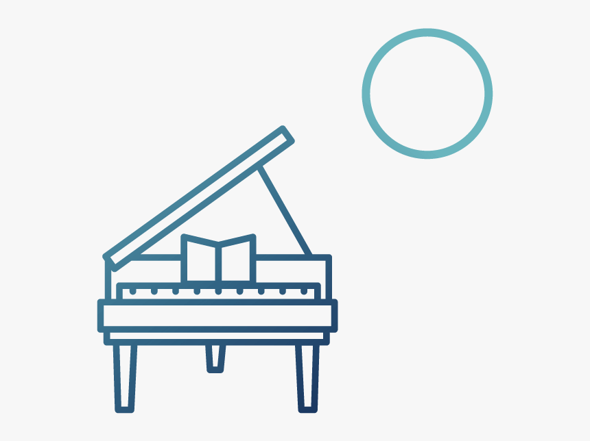 Outline Image Of Piano Clipart , Png Download - Easy Simple Easy Piano Drawing, Transparent Png, Free Download