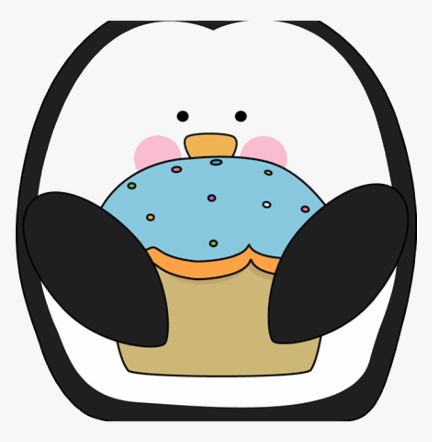 Cupcake Penguin Clipart , Transparent Cartoons, HD Png Download, Free Download