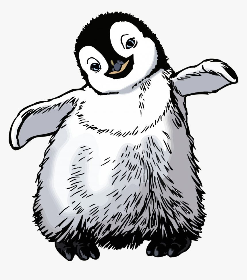 Happy Feet Penguin Drawing, HD Png Download, Free Download
