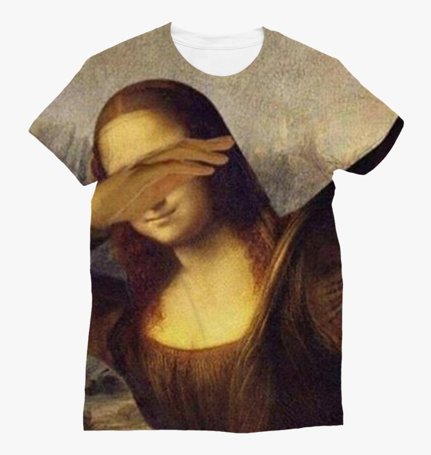 Funny Mona Lisa Dab Meme ﻿classic Sublimation Women"s - Leonardo Da Vinci Funny, HD Png Download, Free Download