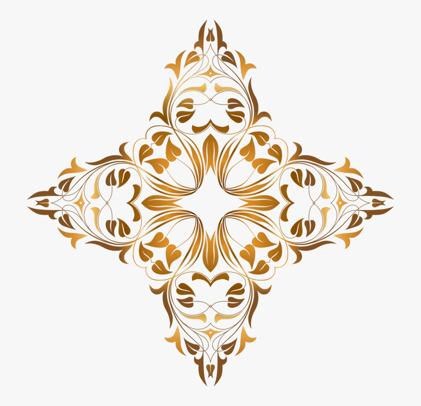 Ornament,leaf,symmetry - Motif Bunga Png, Transparent Png, Free Download