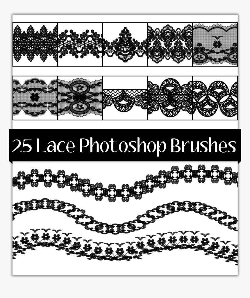 Lace Brush Photoshop 2019, HD Png Download, Free Download