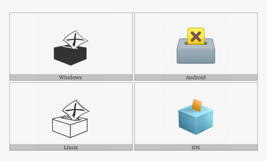 Ballot Box With Ballot On Various Operating Systems - Ballot Box, HD Png Download, Free Download