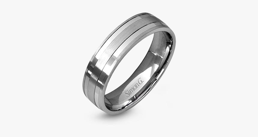 14k White Gold Men"s Ring D - Men Engagement Rings, HD Png Download, Free Download