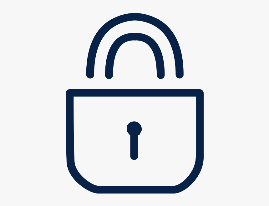 Outline Of A Padlock - Sign, HD Png Download, Free Download