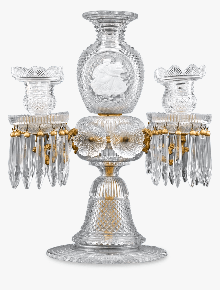 Antique Cut Glass Candelabra, Apsley Pellatt, Sulphide - Illustration, HD Png Download, Free Download