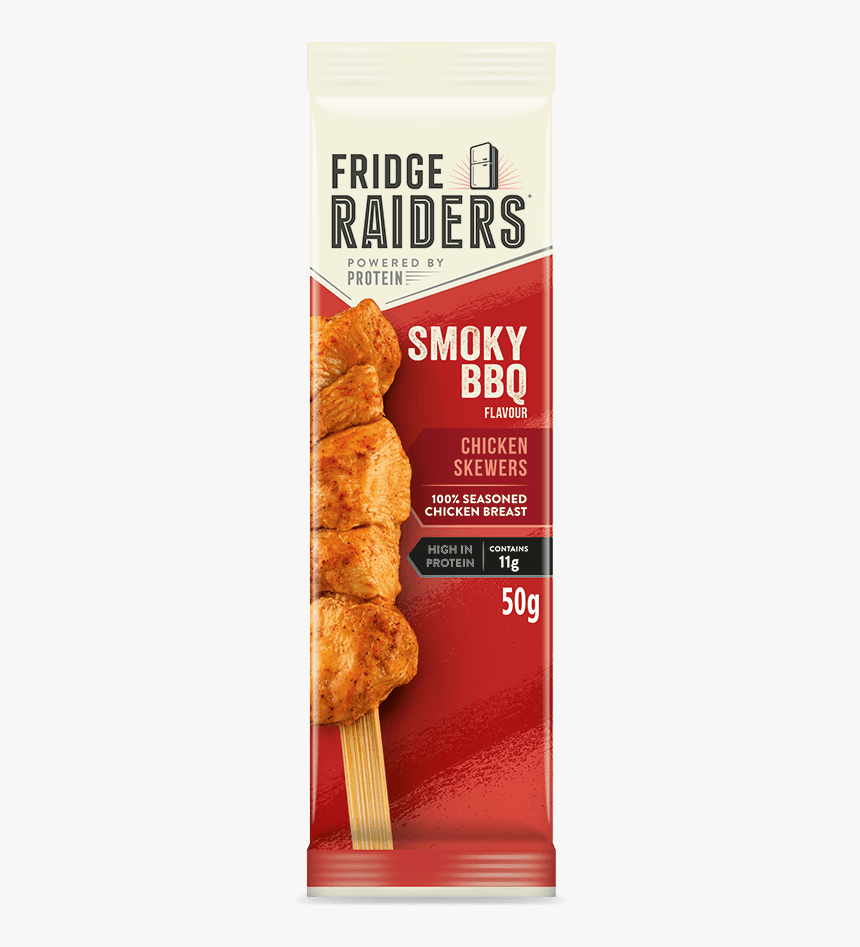 Single Pack Of Smoky Bbq Chicken Skewers - Fridge Raiders Chicken, HD Png Download, Free Download