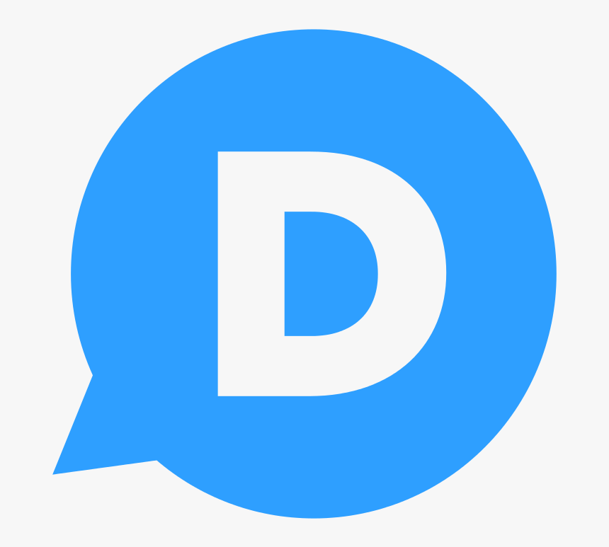 Blue D Letter Logo Png - Disqus Logo Png, Transparent Png, Free Download