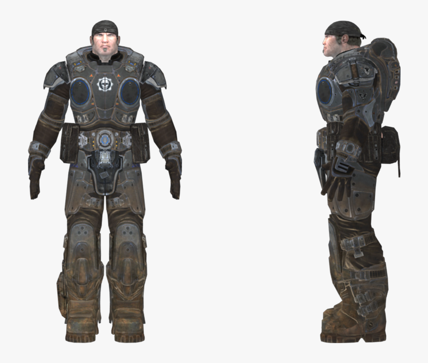 Marcus Fenix Png Image Background - Gears Of War Marcus Fenix Model, Transparent Png, Free Download