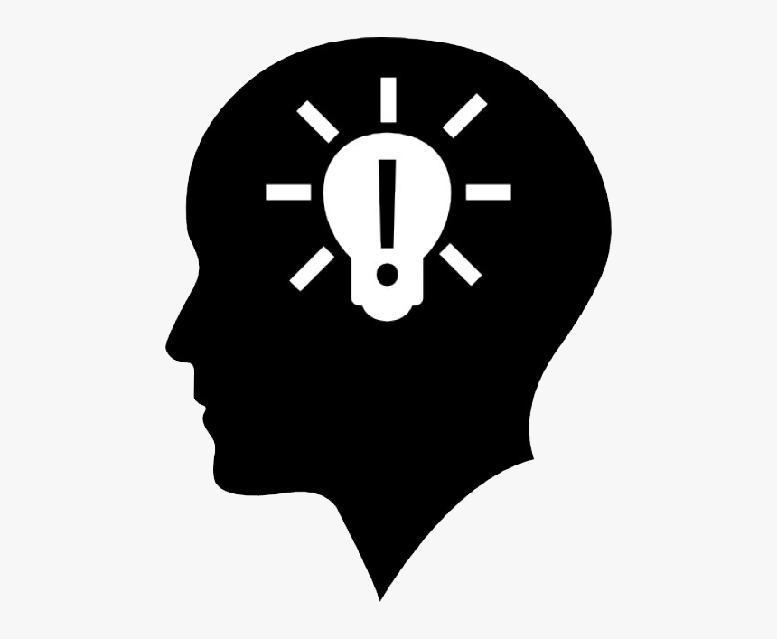 Computer Icons Incandescent Light Bulb Human Ⓒ - Head With Lightbulb Icon, HD Png Download, Free Download