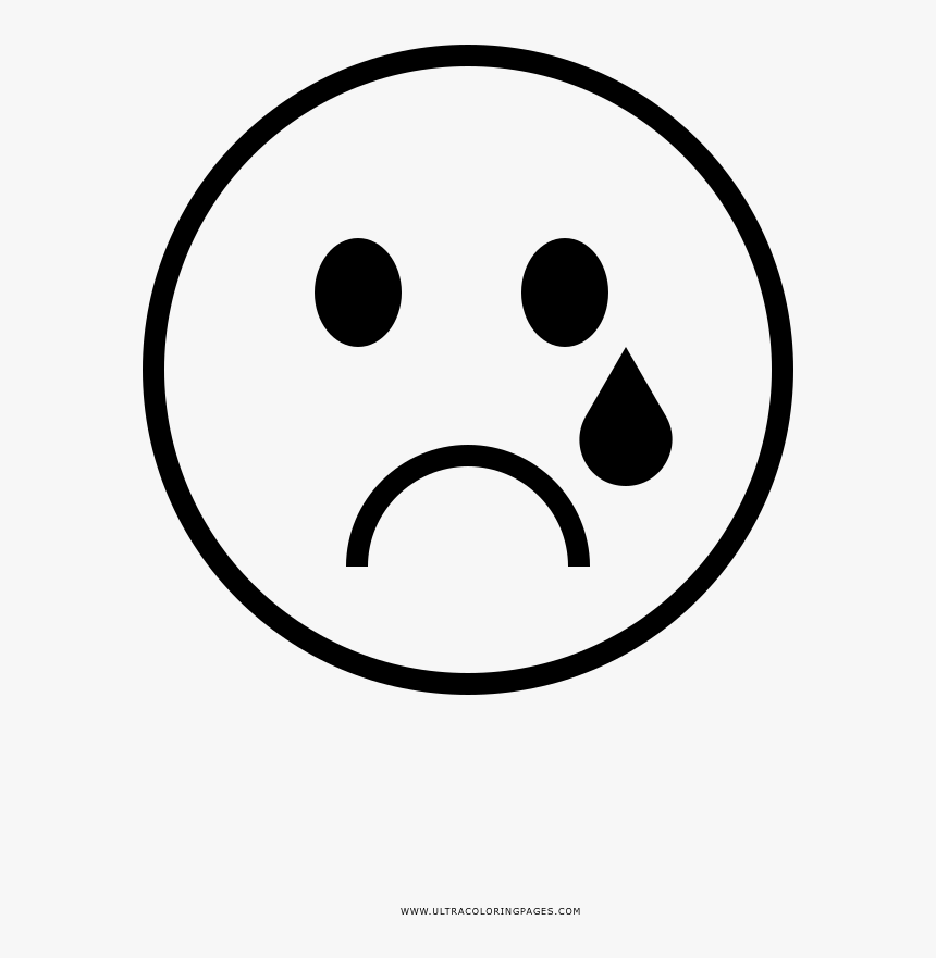 Carita Feliz Y Triste Dibujo De Cara Triste Para Colorear, HD Png Download, Free Download