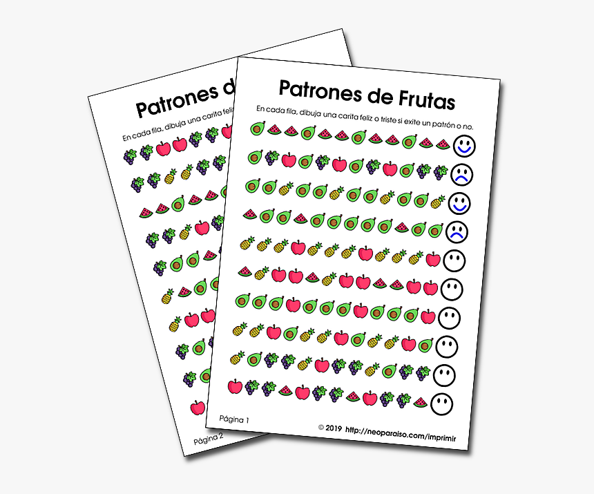 Patrones Logicos De Frutas - Circle, HD Png Download, Free Download