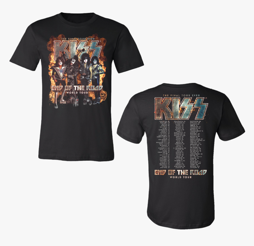 Kiss T Shirt End Of The Road, HD Png Download, Free Download