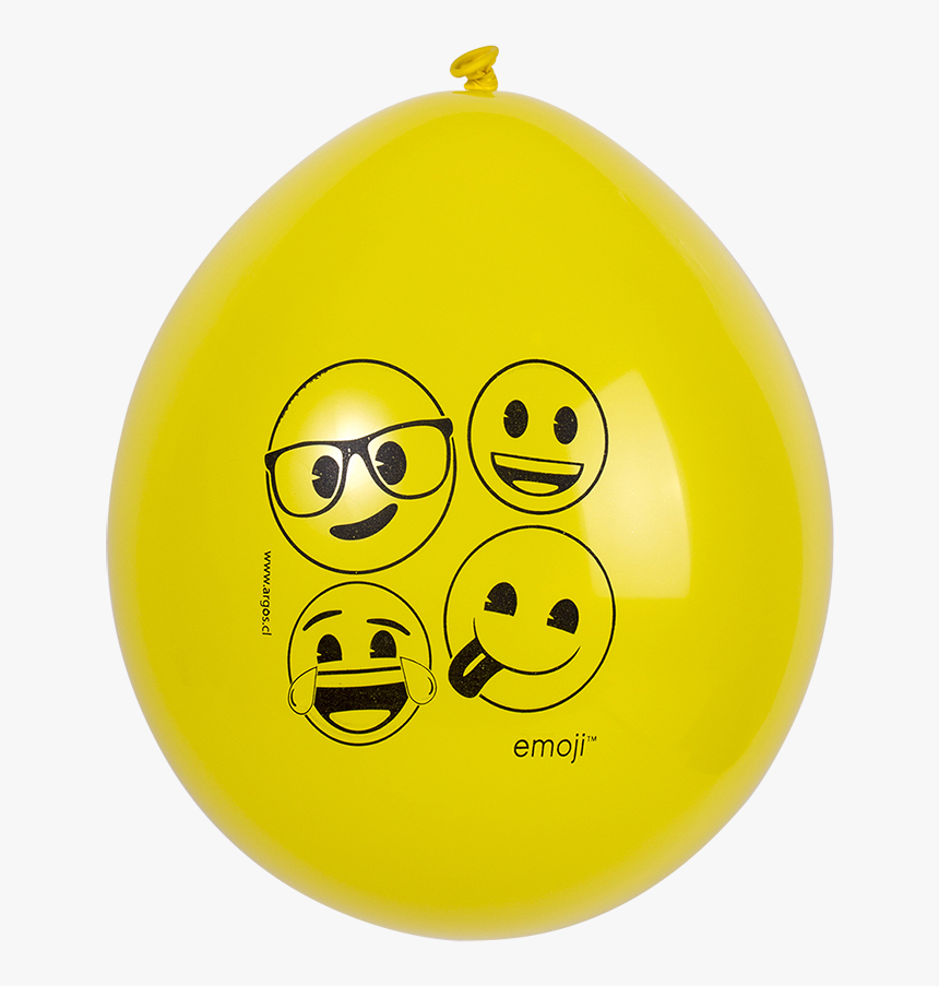 Cotillon Emoji Globo Amarillo - Smiley, HD Png Download, Free Download