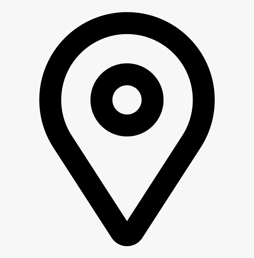 Icono Gps Blanco Png, Transparent Png, Free Download