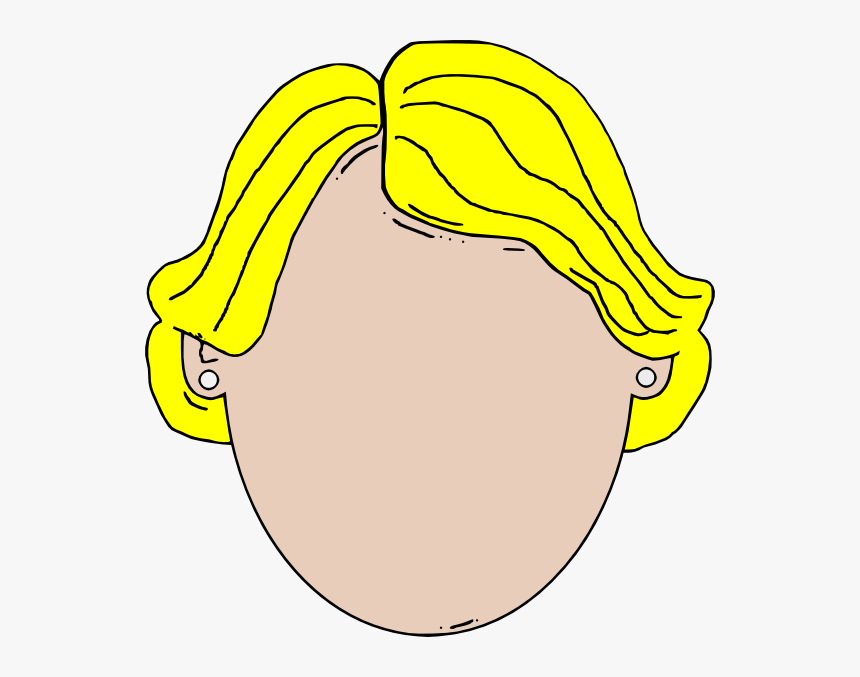 Blank Face Girl Cartoon Svg Clip Arts, HD Png Download, Free Download