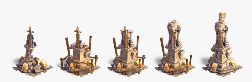 Chess Piece White King Stages - Bronze Sculpture, HD Png Download, Free Download