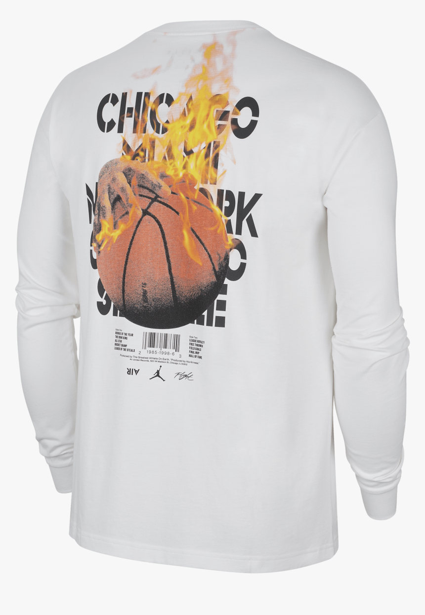 Air Jordan Legacy Aj4 Long Sleeve T Shirt - Cj9077 100, HD Png Download ...