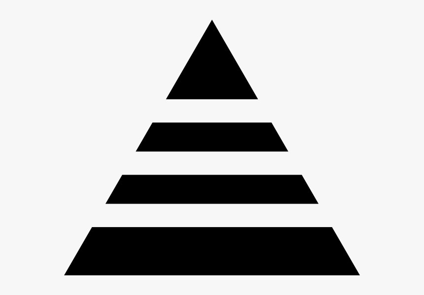 Piramid Icon Svg Clip Arts - Cartoon Black And White Pyramid, HD Png Download, Free Download