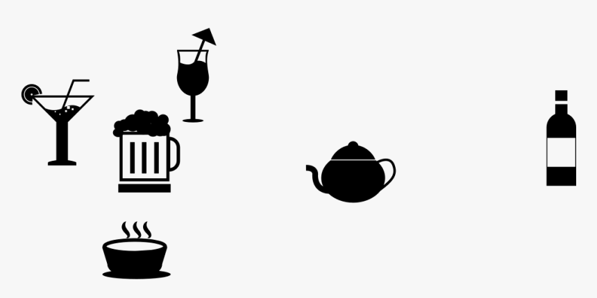 Tea Cups - Silhouette, HD Png Download, Free Download